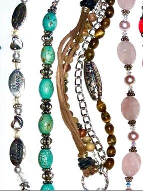 Wholesale Jewelry: 4 Custom Bracelets-Swarovski, Crystals, Gems, Silver,more NWT